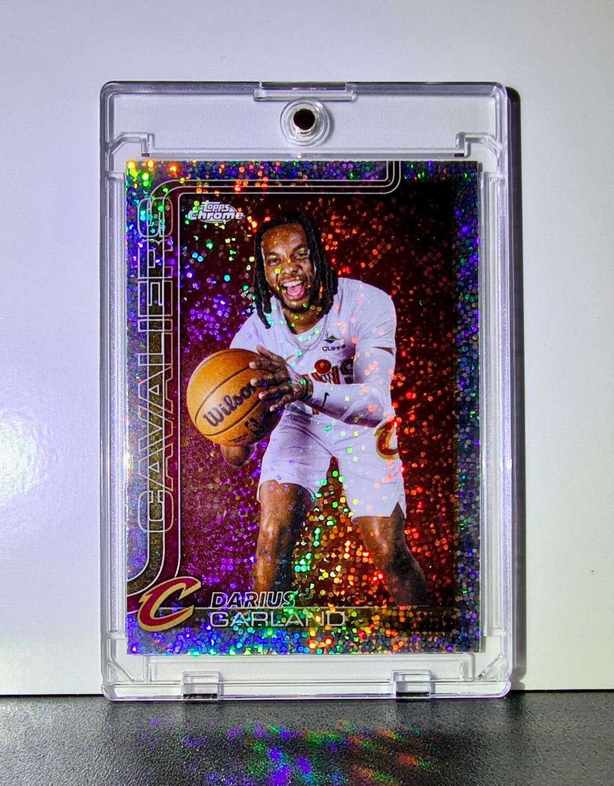 Darius Garland 2025-26 NBA Topps Chrome Update #32 Sparkle Refractor Caveliers