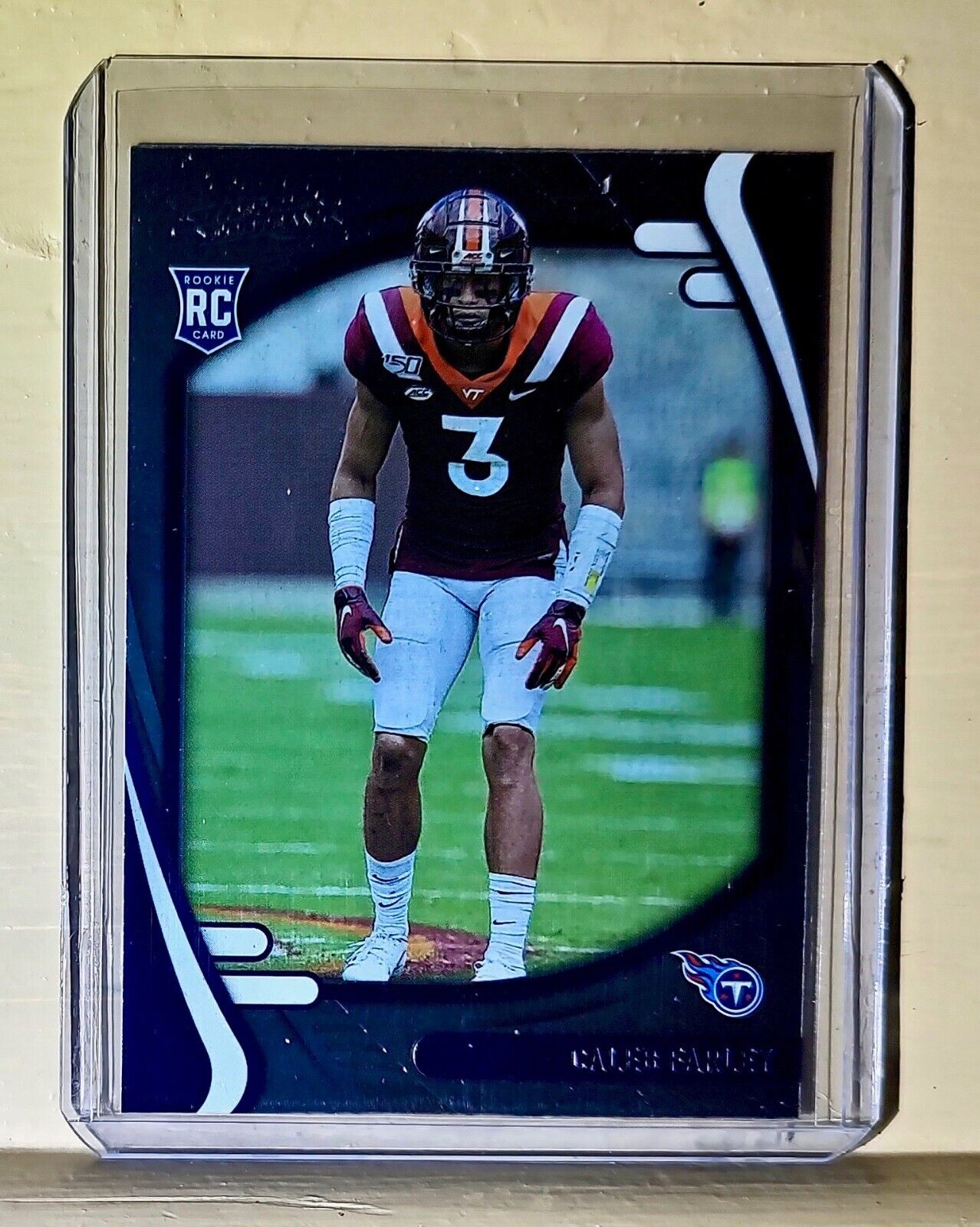 Caleb Farley 2021 Panini NFL #144 Rookie Card Tennessee Titans