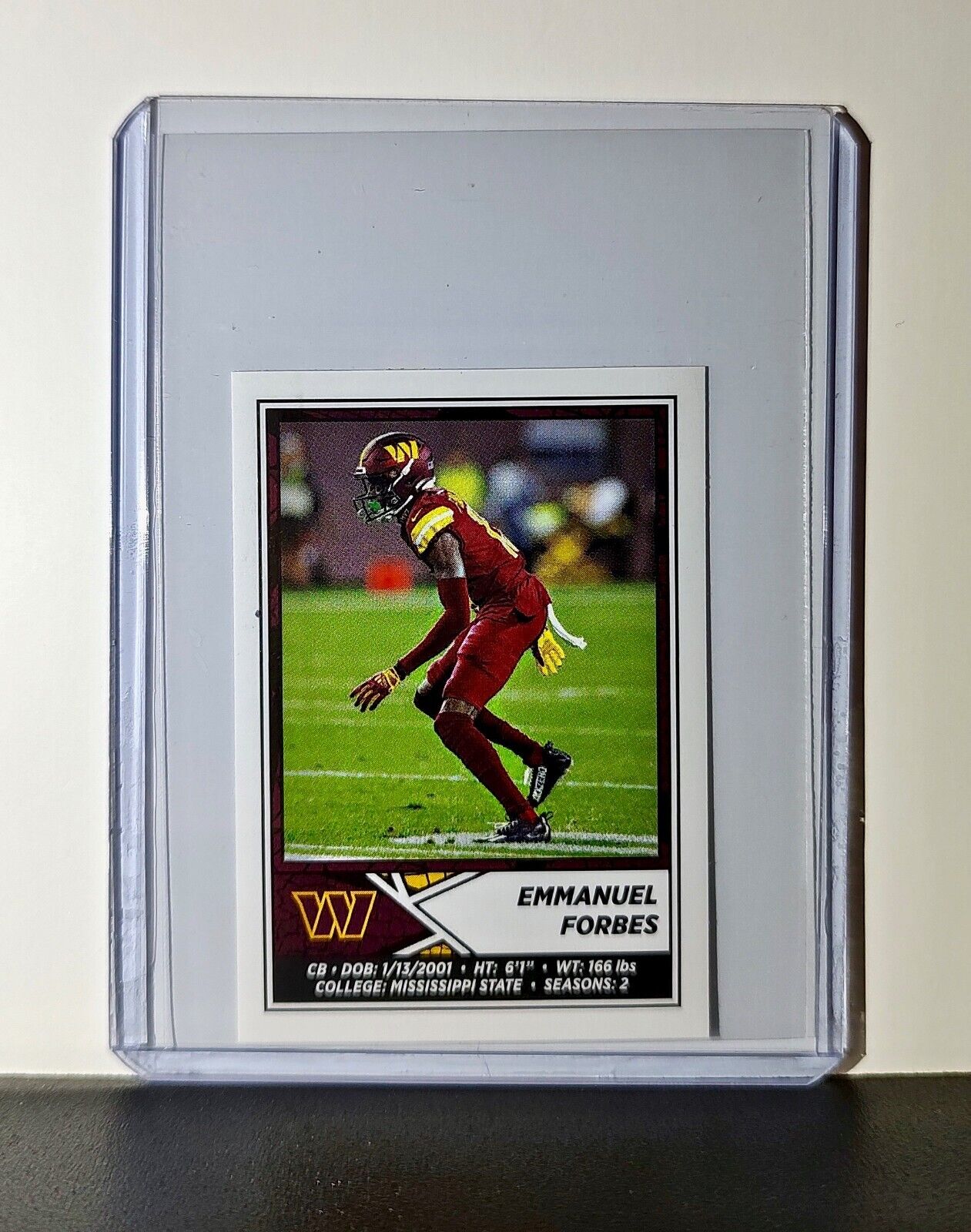 Emmanuel Forbes 2024 Panini NFL Sticker #358 Washington Commanders