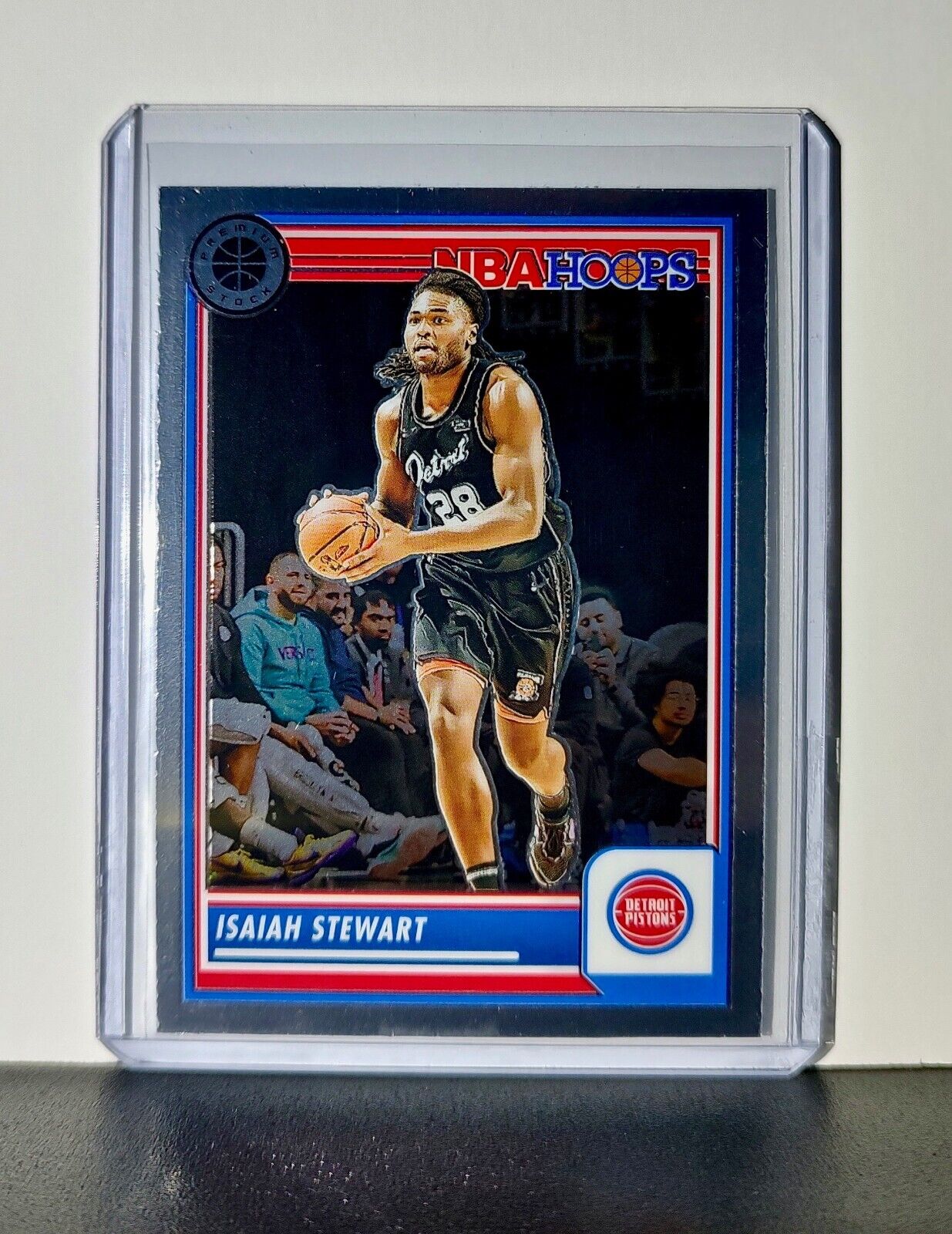 Isaiah Stewart 2023-24 Panini Premium Stock NBA Hoops #161 Card Detroit Pistons