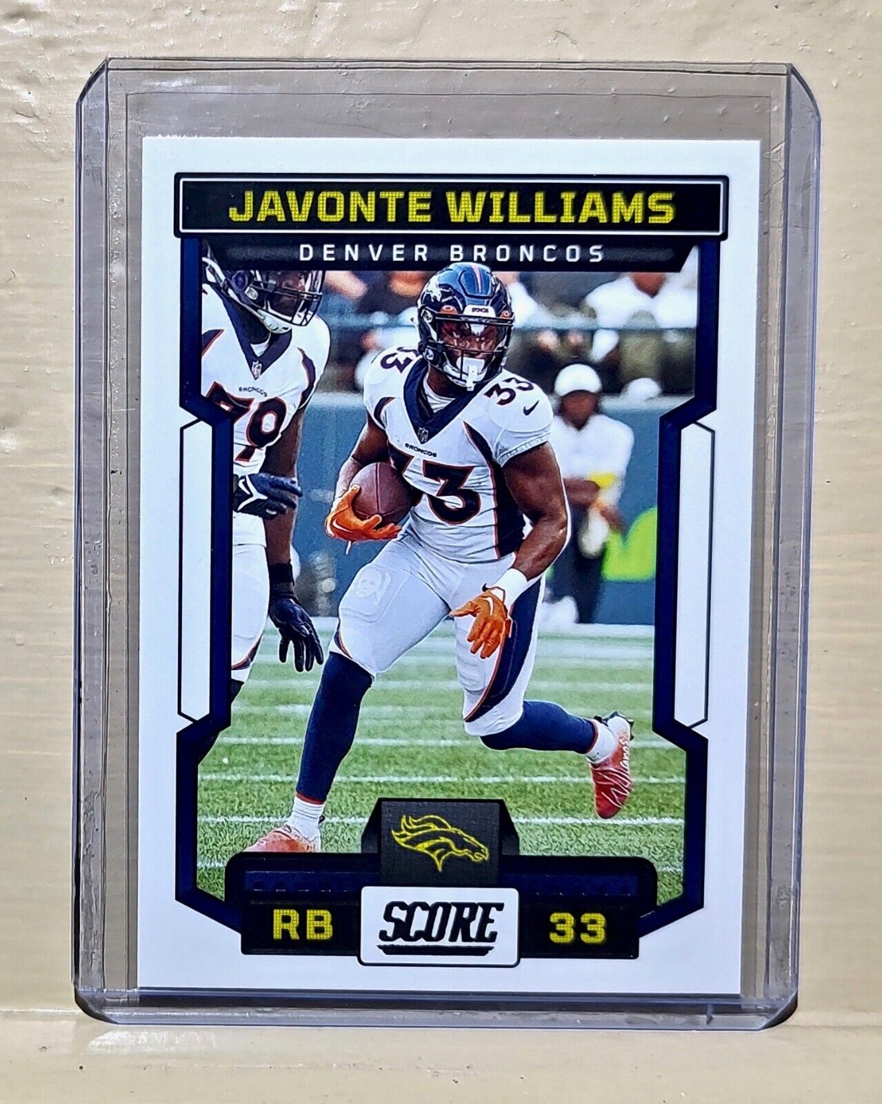 Javonte Williams 2023 Panini NFL #73 Score Football Card Denver Broncos