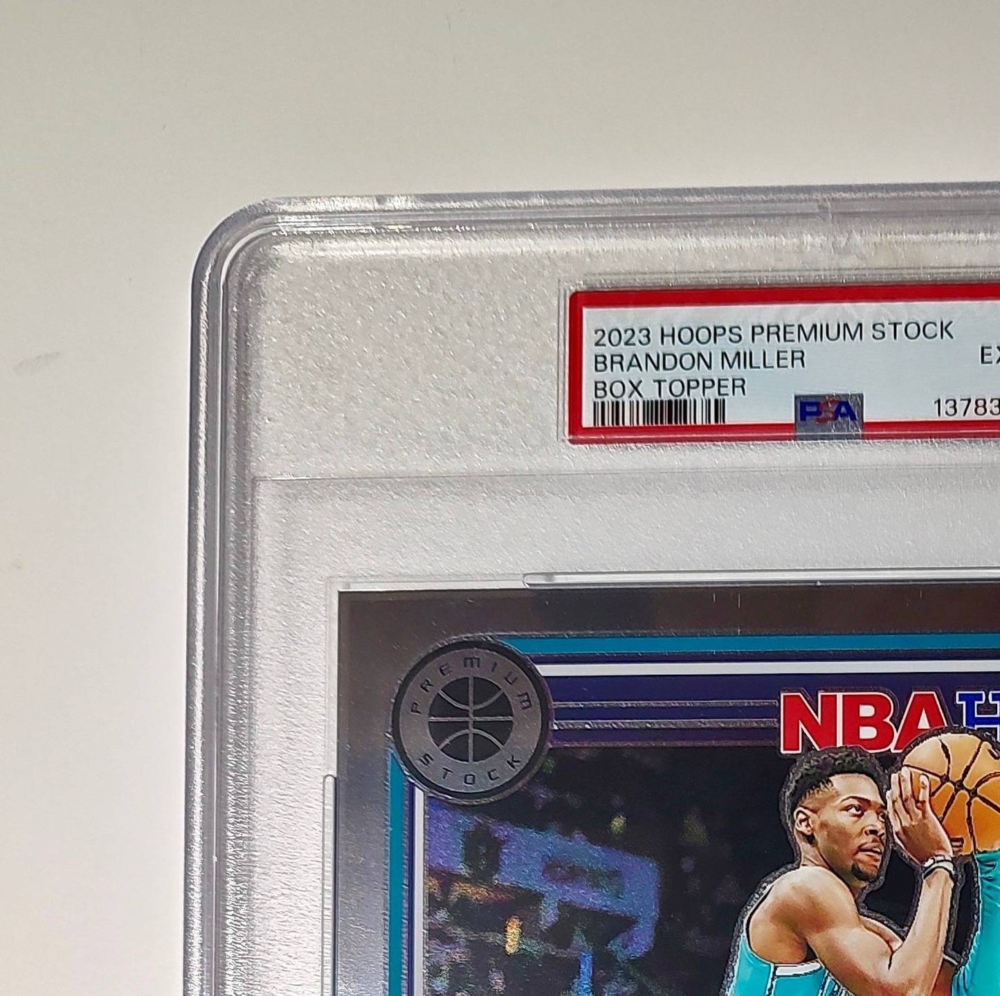 Brandon Miller 2023 Panini Premium Stock NBA Hoops #11 Jumbo Rookie PSA 6 EX-MT