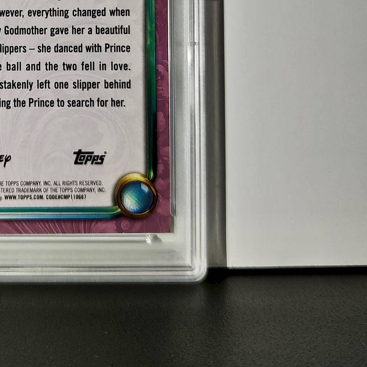 Cinderella 2025 Topps Disney Cartoon Princess #152 Card Cinderella PSA 9 MT
