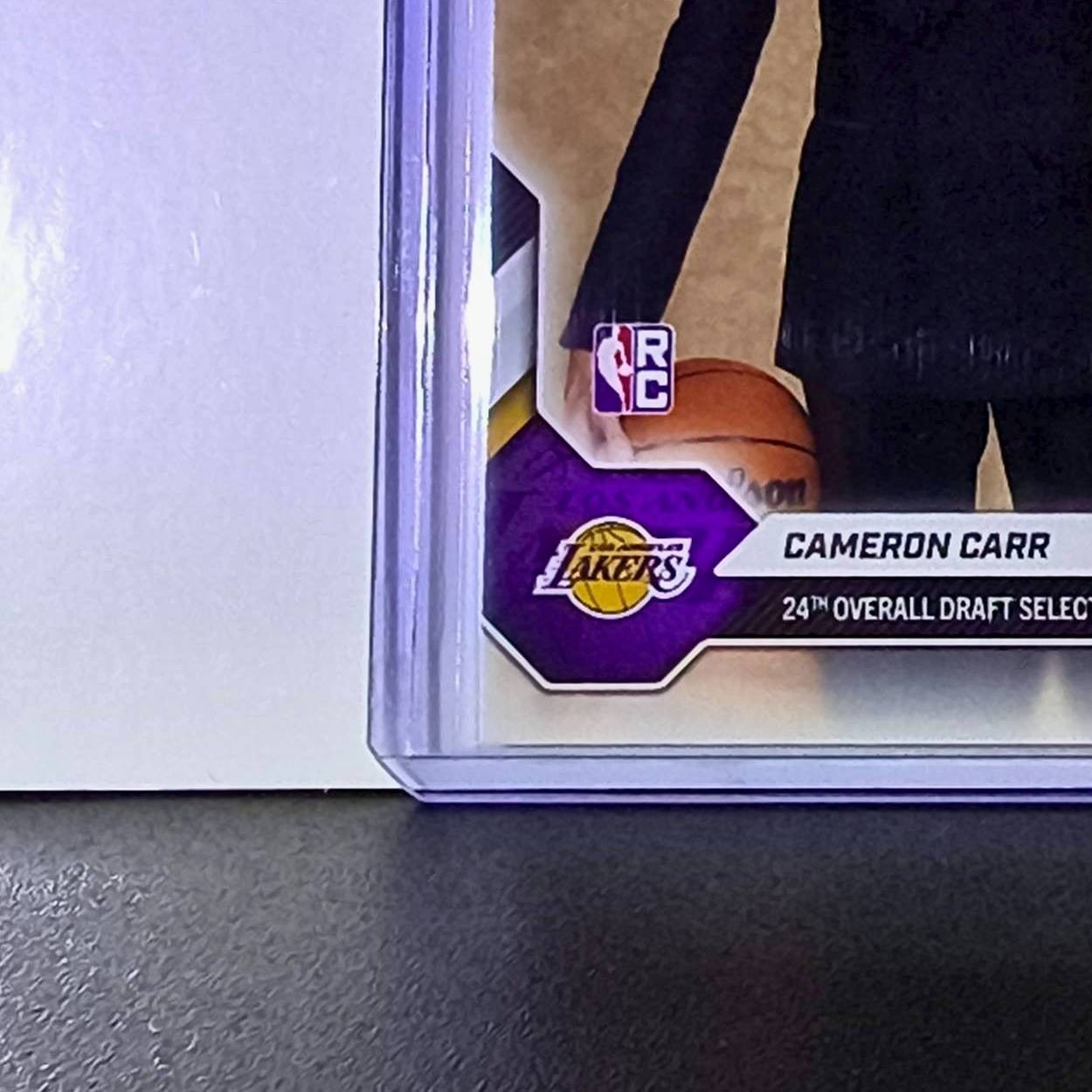 Cameron Carr Rookie 2026-27 Topps NBA Draft CCAR Card Los Angeles Lakers