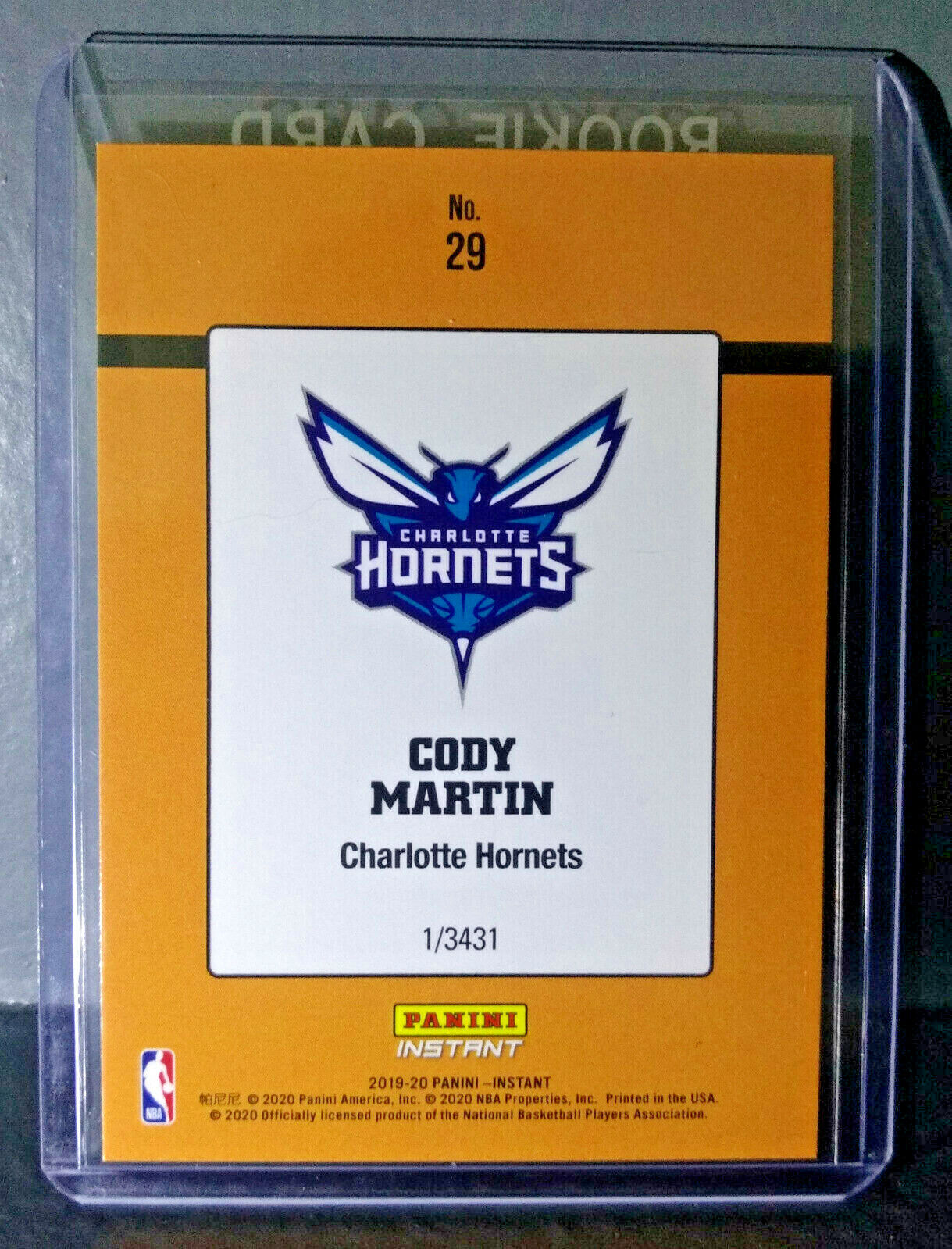 Cody Martin 2019-2020 Panini NBA #29 Rated Rookie Retro Card 1/3431