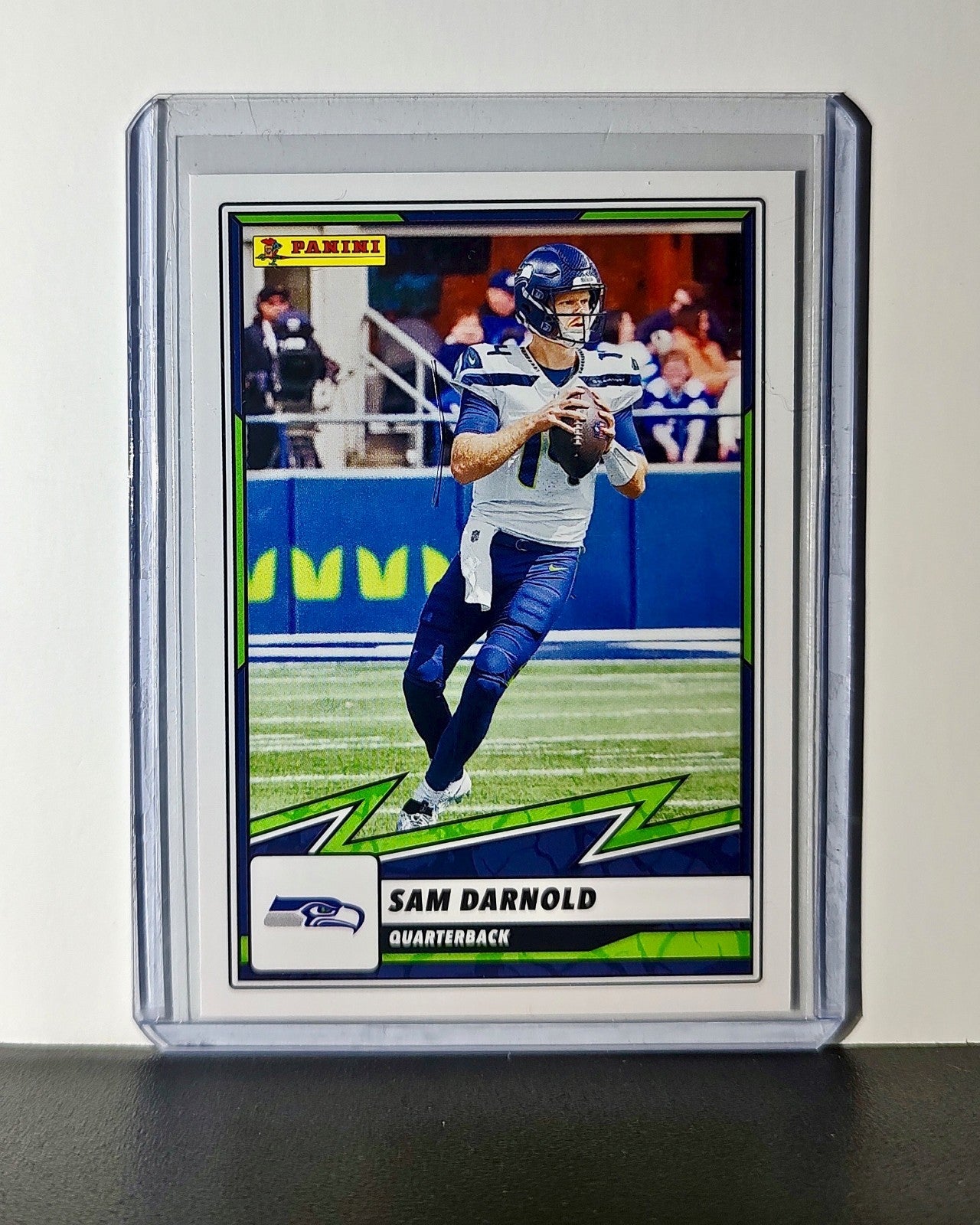Sam Darnold 2025 Panini NFL #22 Sticker Card Seattle Seahawks