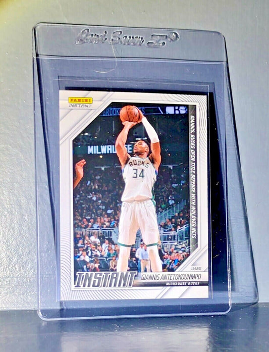 Giannis Antetokounmpo 2021-22 Panini NBA Instant #2 Card 1 of 118 Bucks