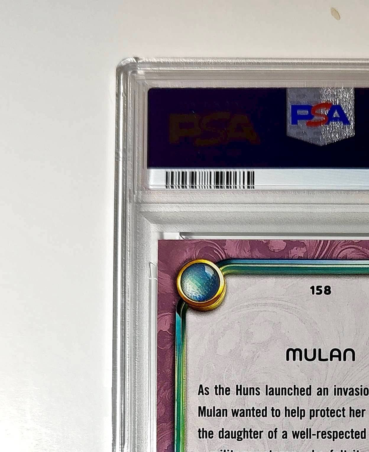 Mulan 2025 Topps Disney Cartoon Princess #158 Card Mulan PSA 10