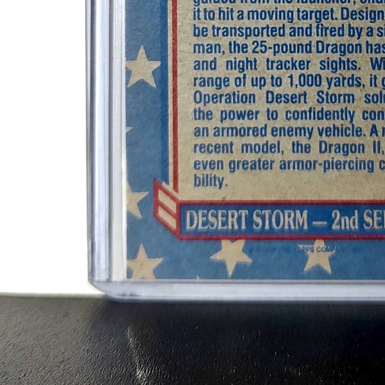 Dragon Missile Launcher 1991 Topps Desert Storm #105 Card