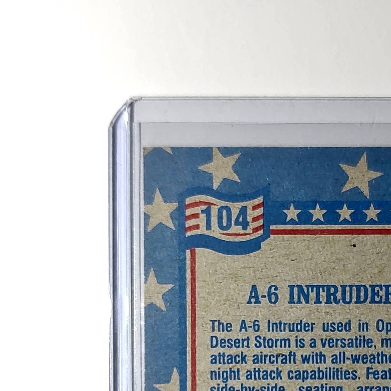 A-6 Intruder 1991 Topps Desert Storm #104 Card
