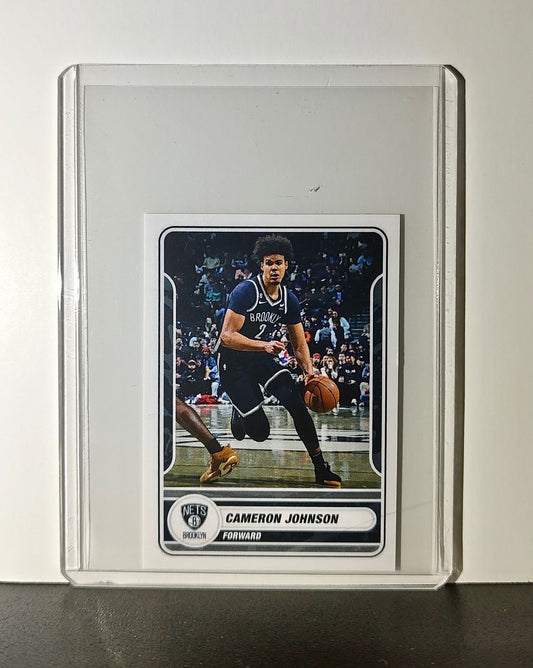 Cameron Johnson 2023-24 Panini NBA #130 Sticker Brooklyn Nets