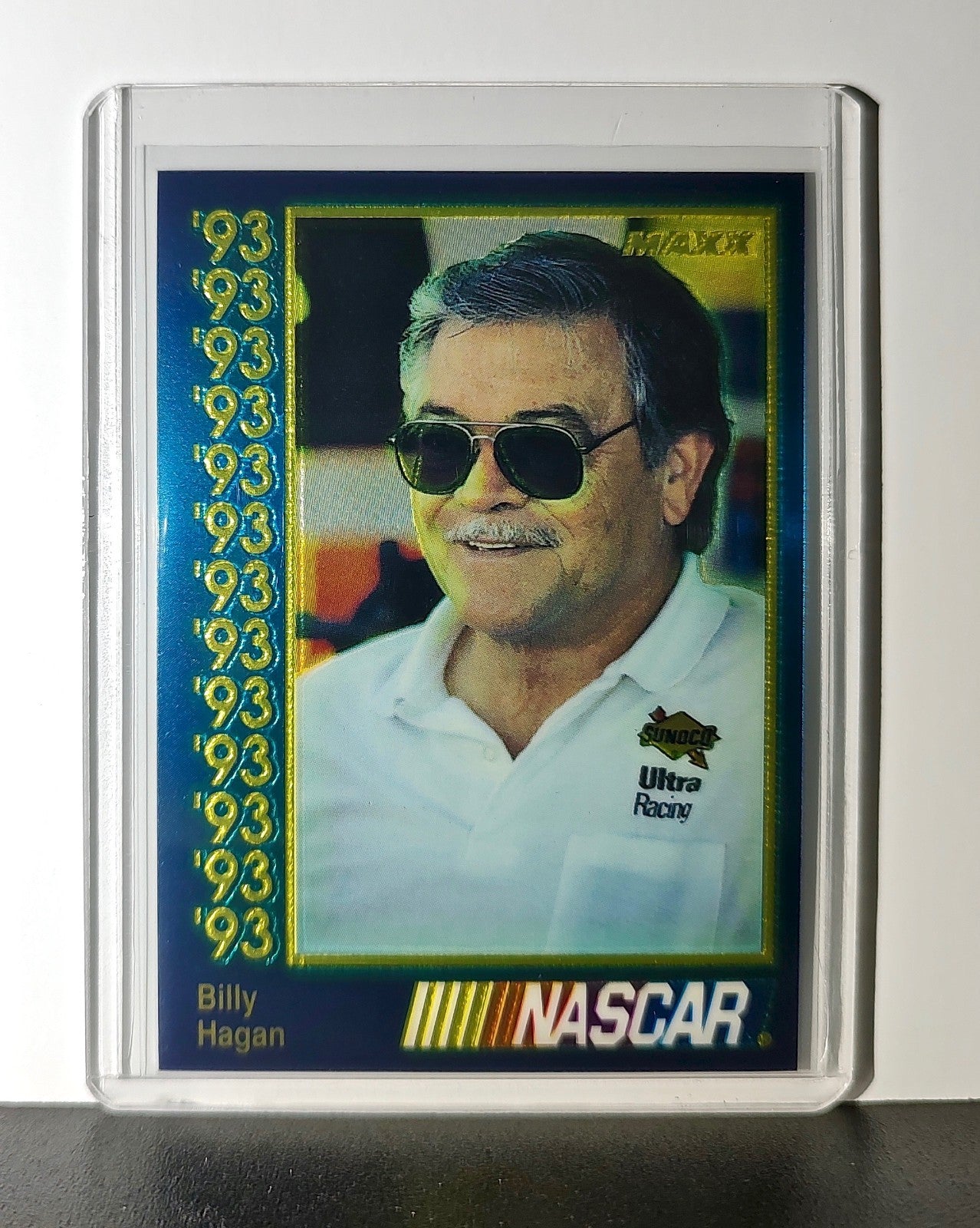 Billy Hagan 1993 Maxx Premier Plus Racing #95 NASCAR Card Hagan Enterprises