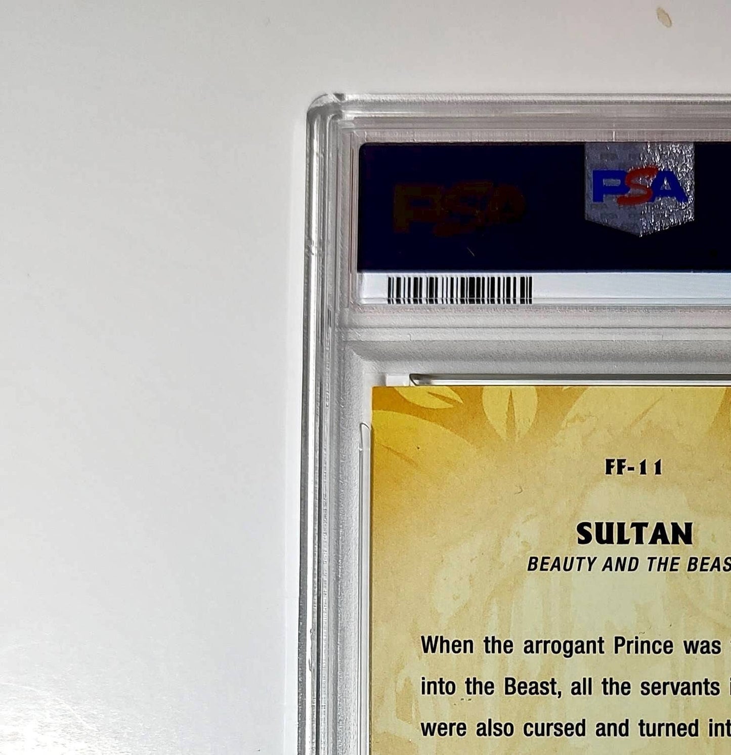 Sultan 2025 Topps Disney #FF-11 Furry Friends Card Beauty and the Beast PSA 10
