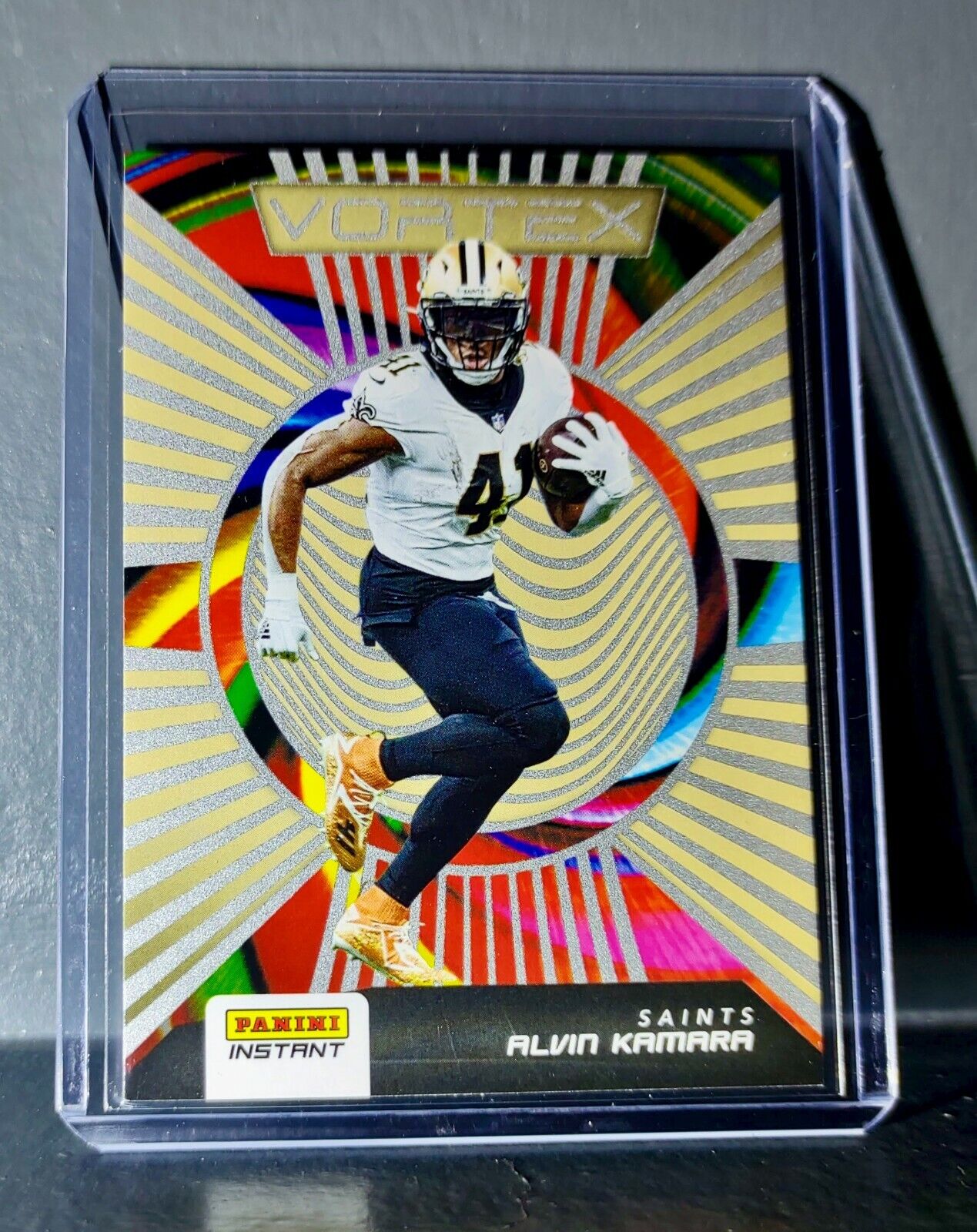 Alvin Kamara 2020 Panini NFL Instant Vortex #20 Football Card 1/935