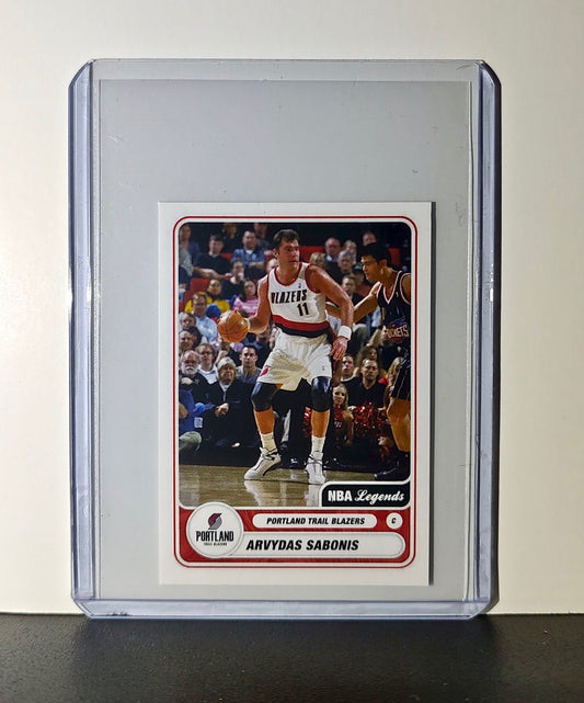 Arvydas Sabonis 2023-24 Panini NBA #506 NBA Legends Sticker Trail Blazers
