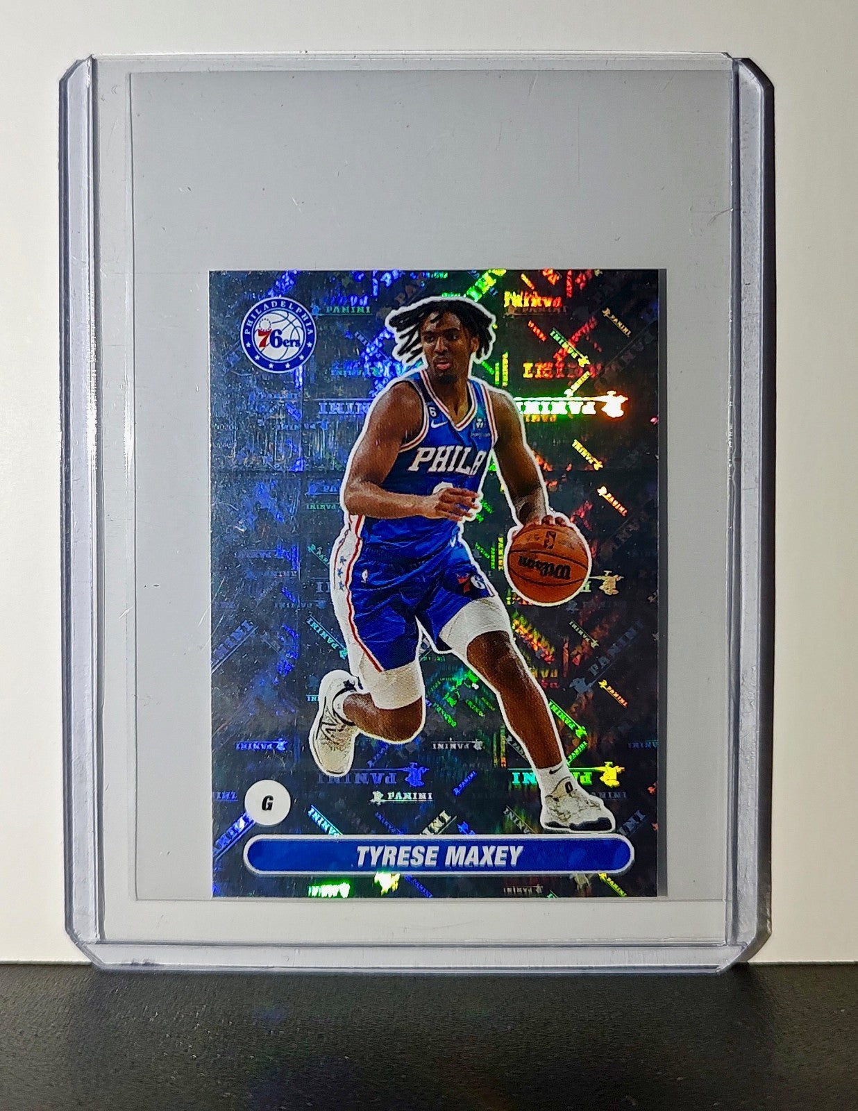 Tyrese Maxey 2023-24 Panini NBA #257 Foil Sticker Philadelphia 76ers