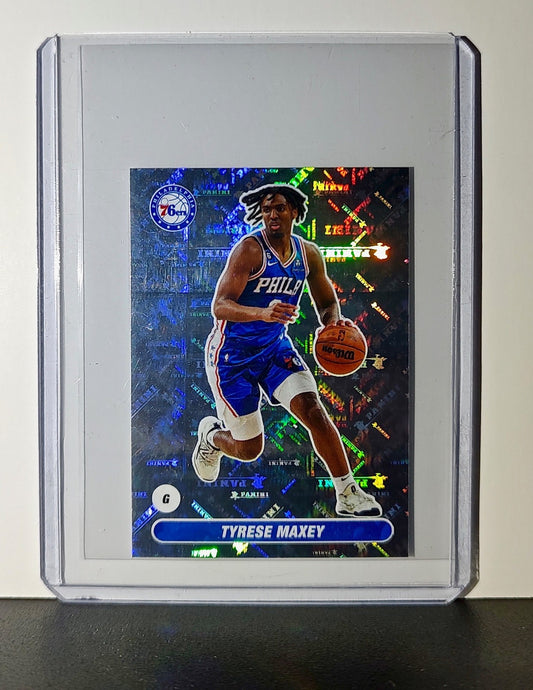 Tyrese Maxey 2023-24 Panini NBA #257 Foil Sticker Philadelphia 76ers