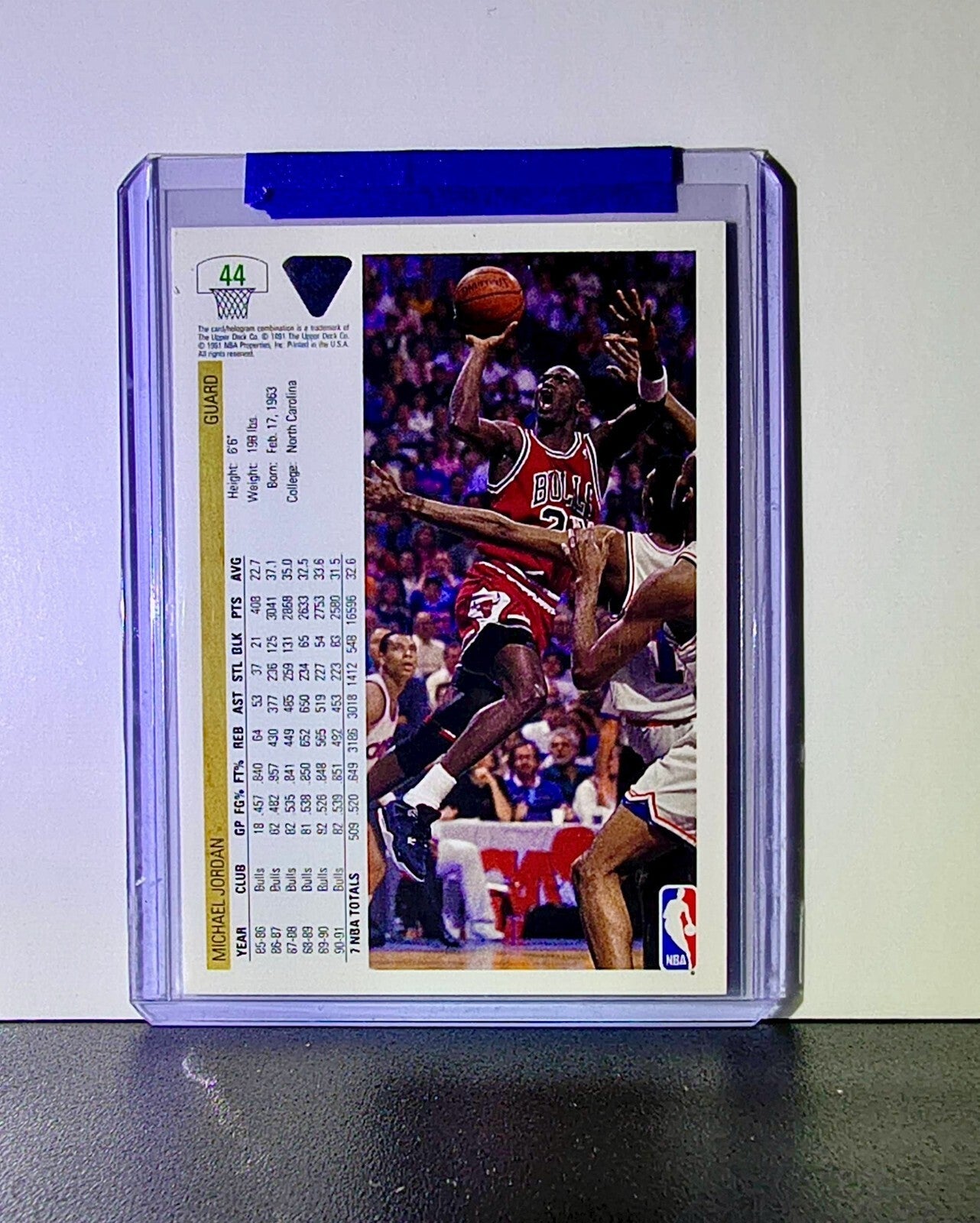 Michael Jordan 1991-92 Upper Deck #44 Basketball Card Chicago Bulls