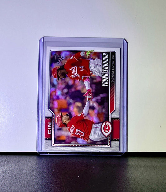 Elly De La Cruz Sal Stewart 2026 Topps Update MLB #US337 Card Cincinnati Reds