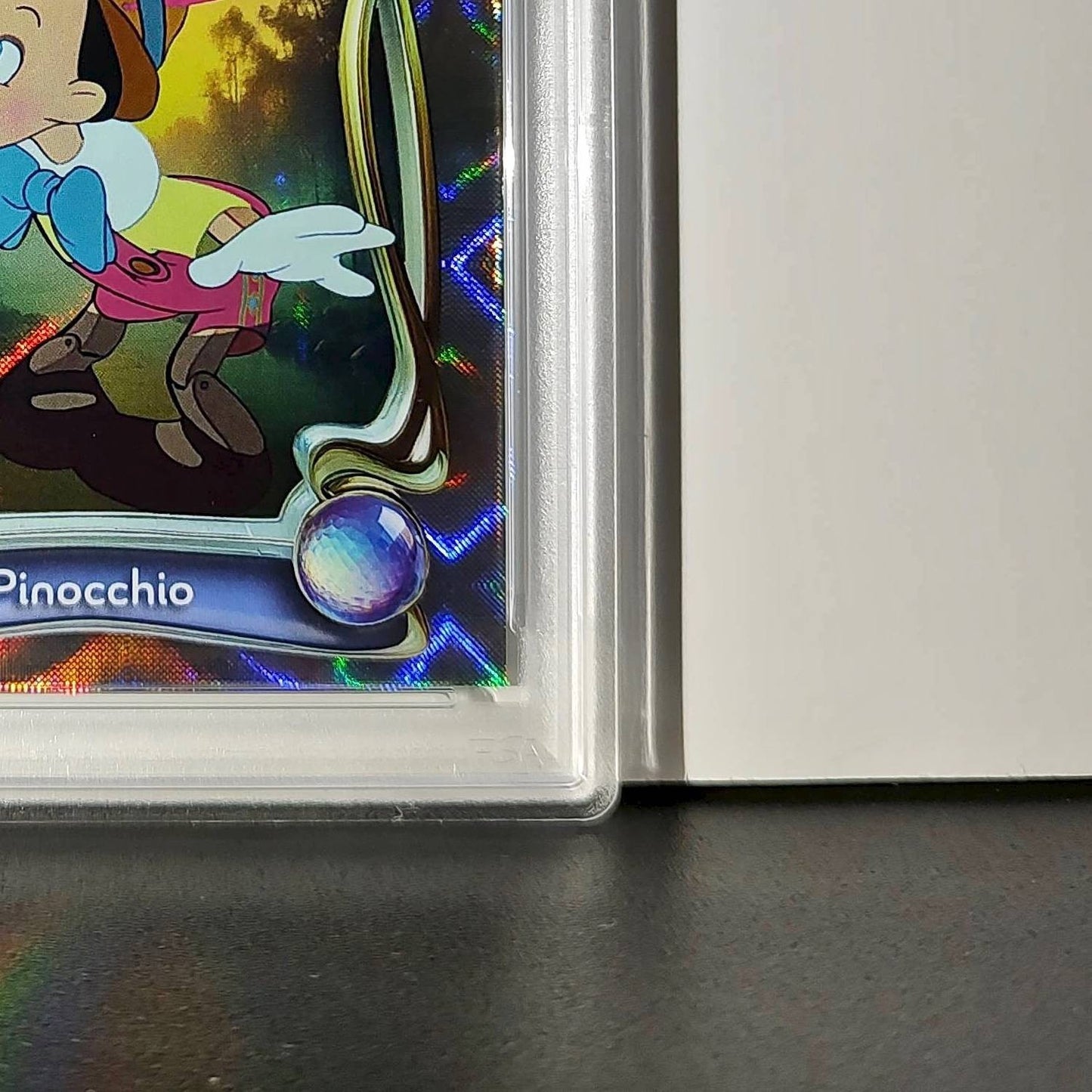 Pinocchio 2025 Topps Disney Wonder #7 Winter Variant Card Pinocchio PSA 8