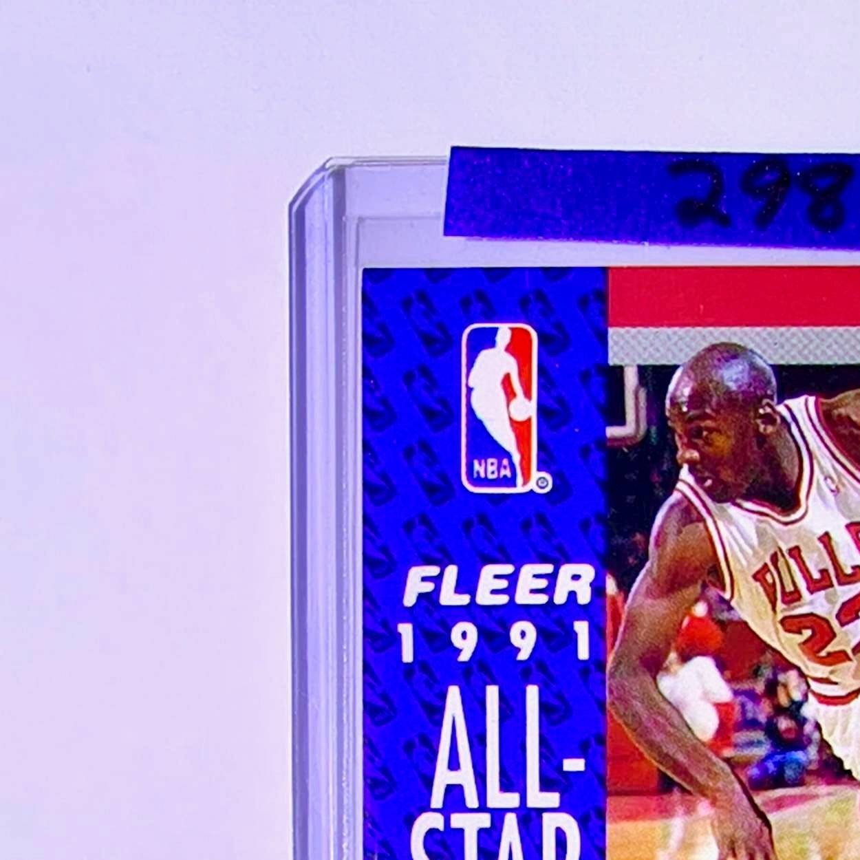 Michael Jordan 1991-92 Fleer All-Star Team #211 Basketball Card Chicago Bulls