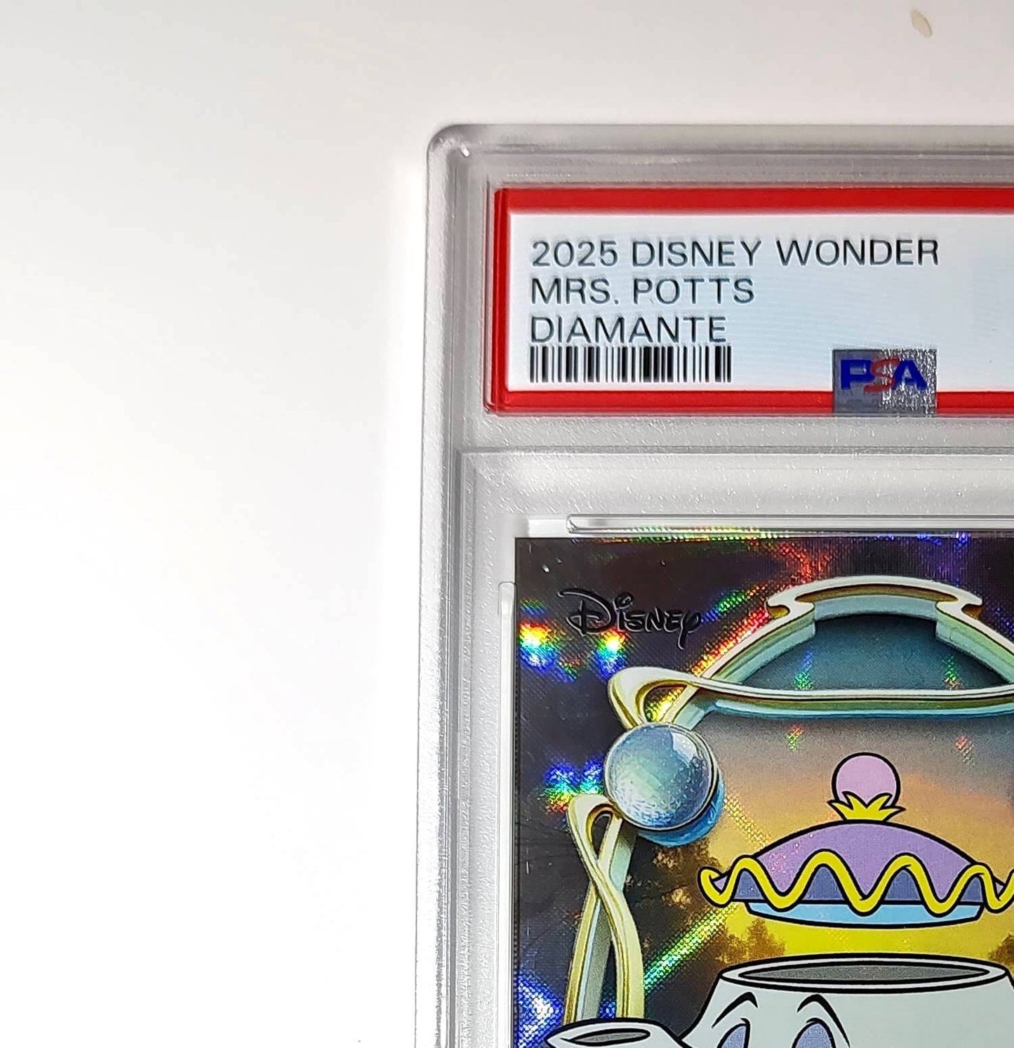 Mrs. Potts 2025 Topps Disney #48 Winter Variant Card Beauty and the Beast PSA 9