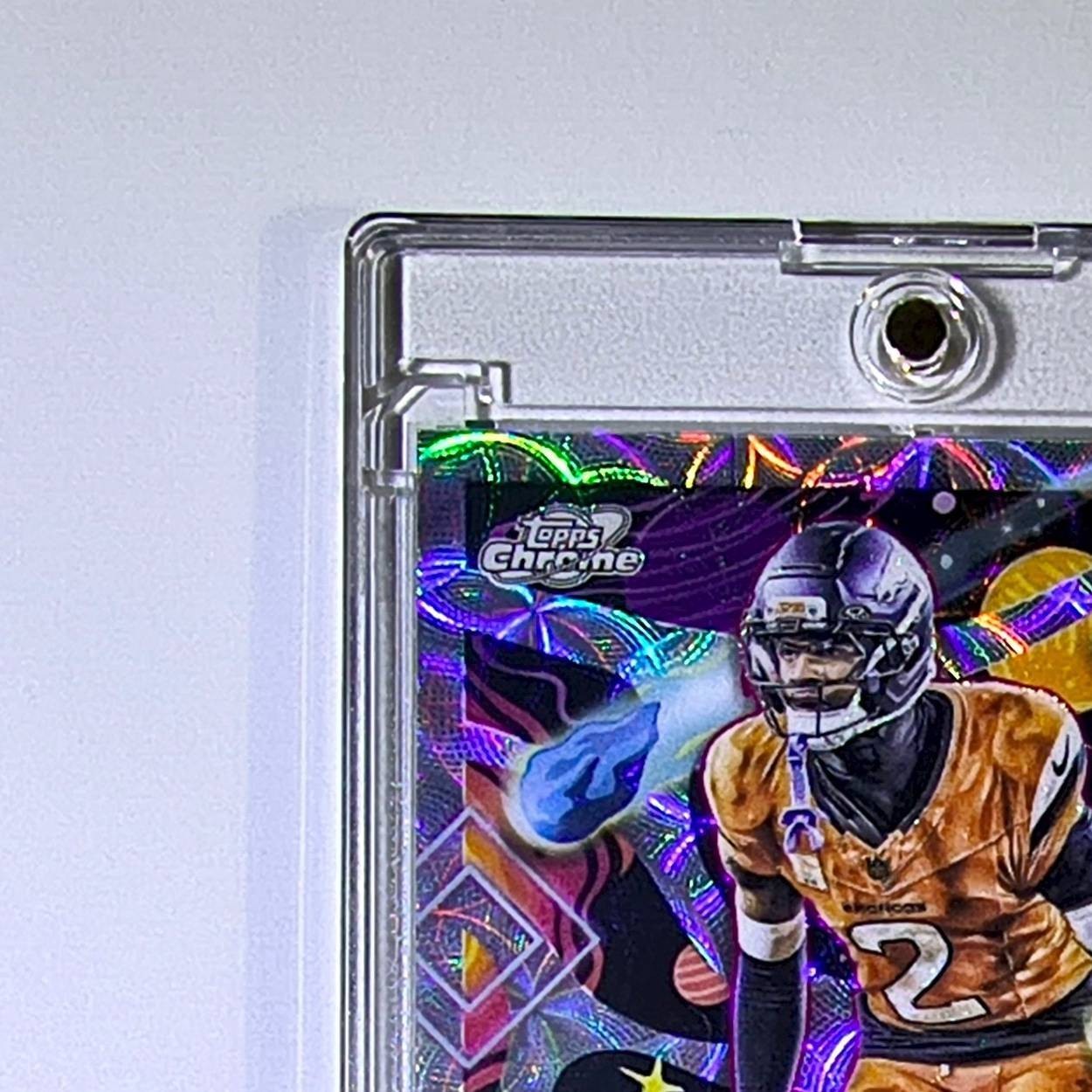 Pat Surtain II 2025 Topps Chrome Cosmic Nebula Refractor NFL #30 Denver Broncos