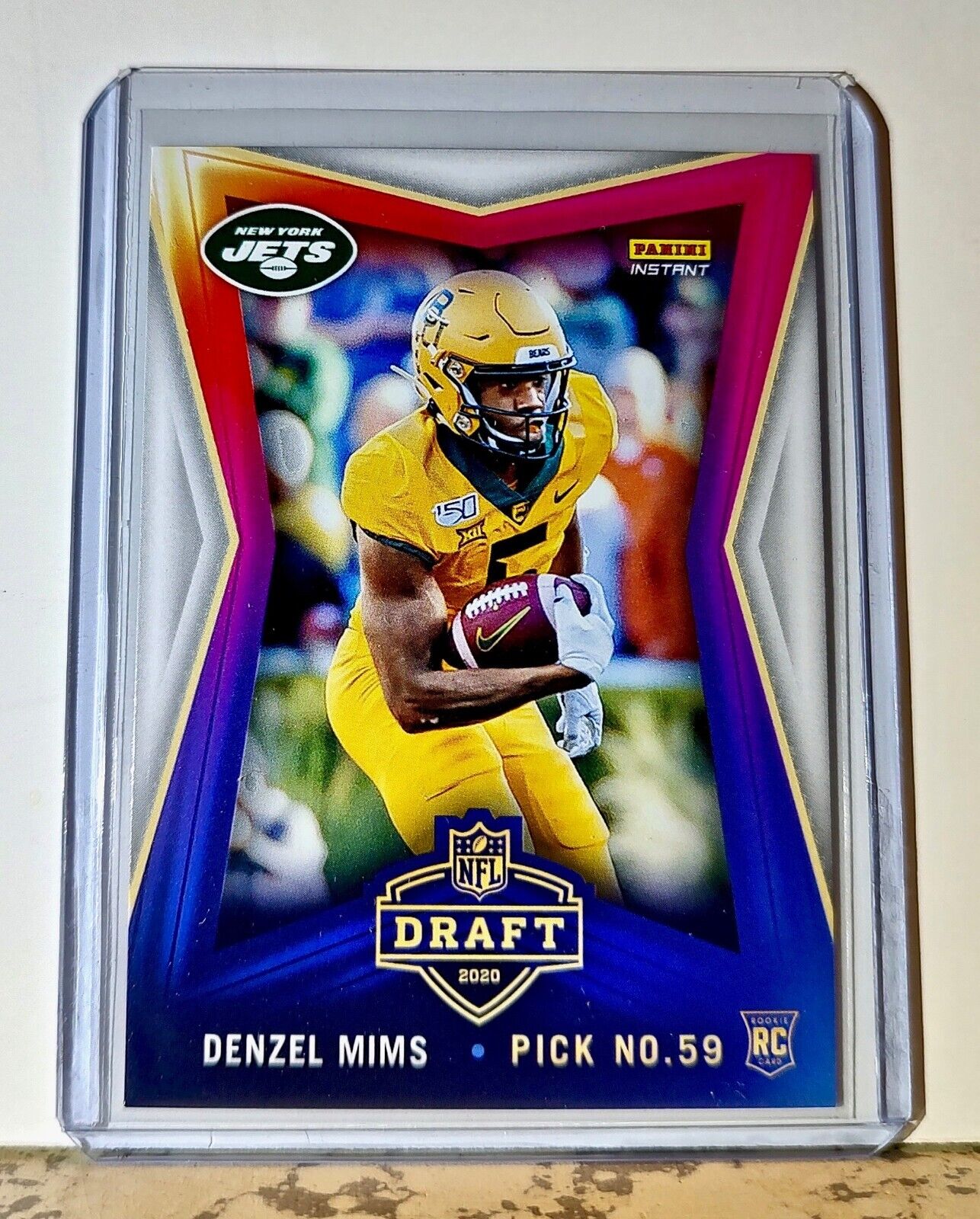 Denzel Mims 2020 NFL Draft Night NFL #21 Football Card Jets 1 of 476