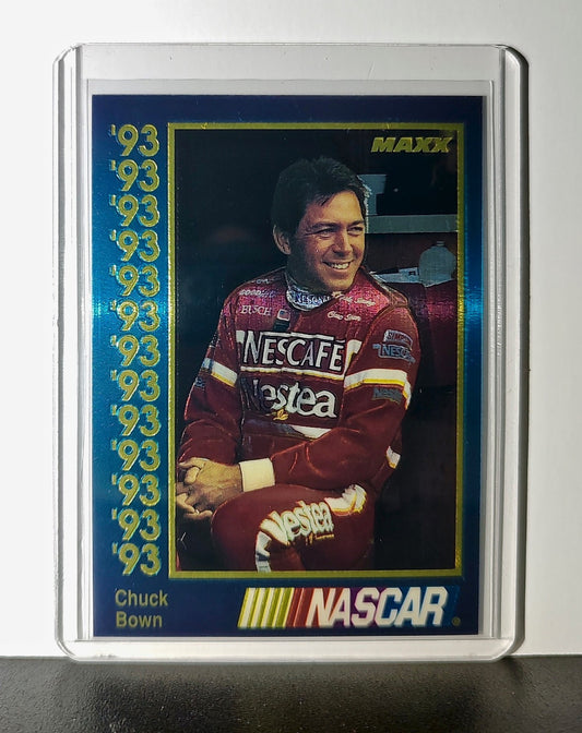 Chuck Bown 1993 Maxx Premier Plus Racing #63 NASCAR Card HVP Motorsports