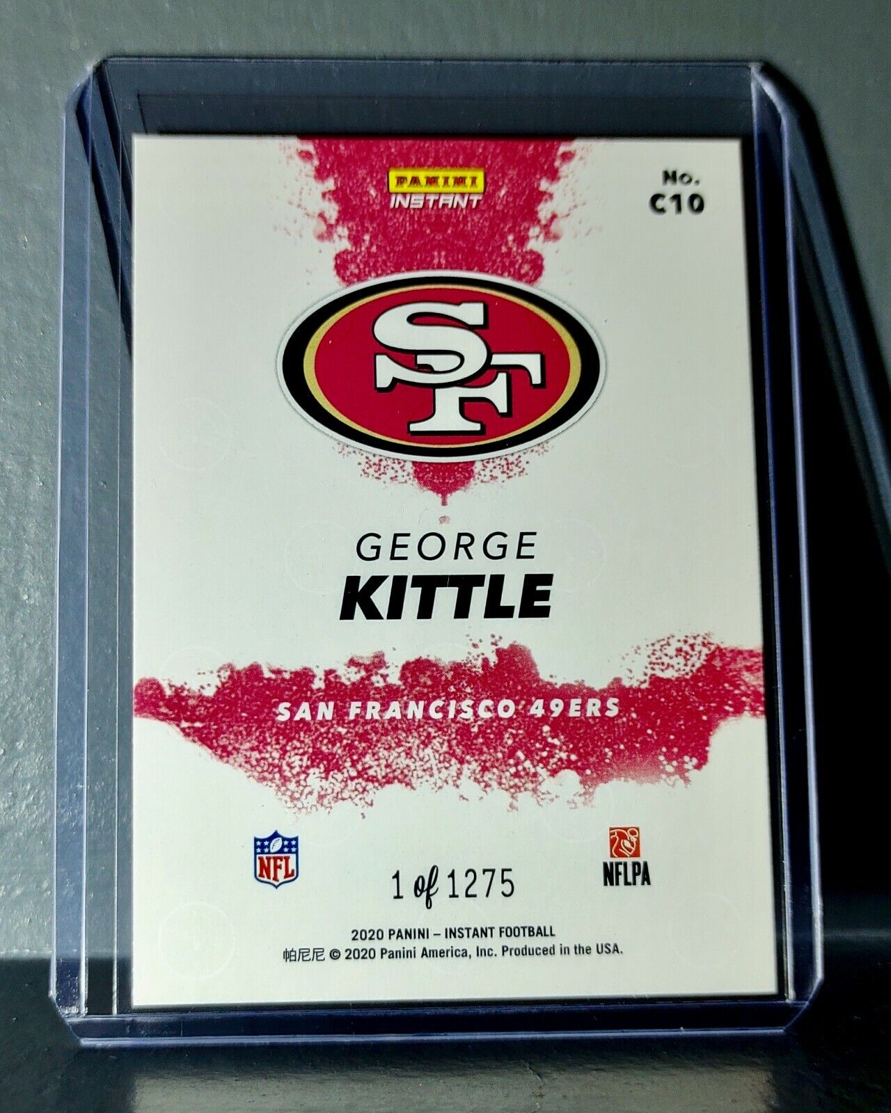 George Kittle 2020 Panini NFL Instant My City #10 Football Card 1 of 1275