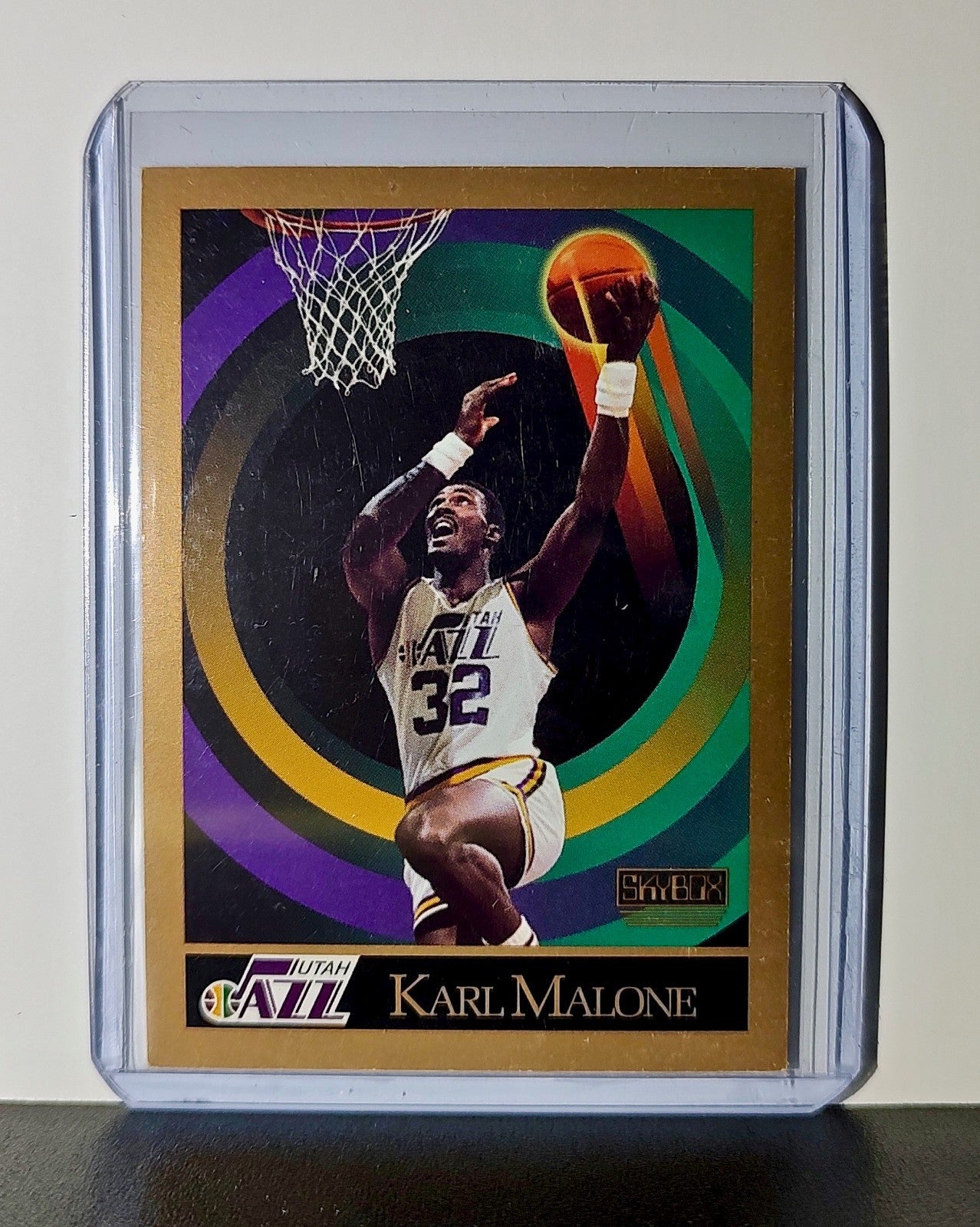 Karl Malone 1990 Skybox NBA #282 Card Utah Jazz