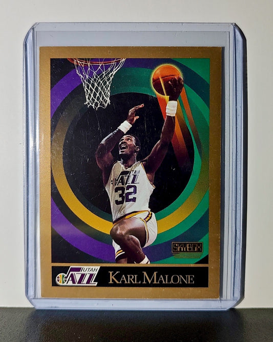 Karl Malone 1990 Skybox NBA #282 Card Utah Jazz