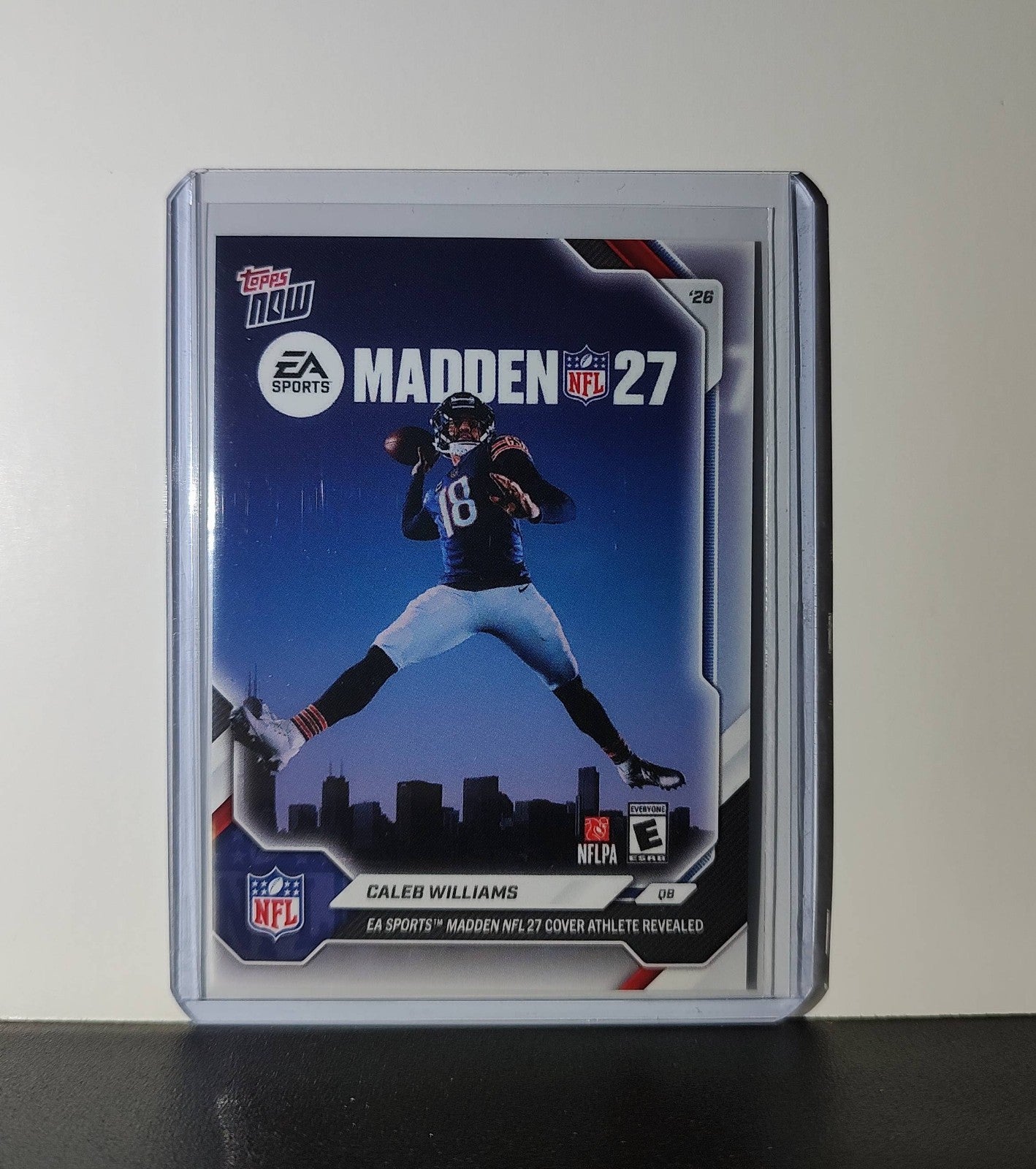 Caleb Williams 2026 Topps Now MADDEN 2027 NFL Cover Card Chicago Bears