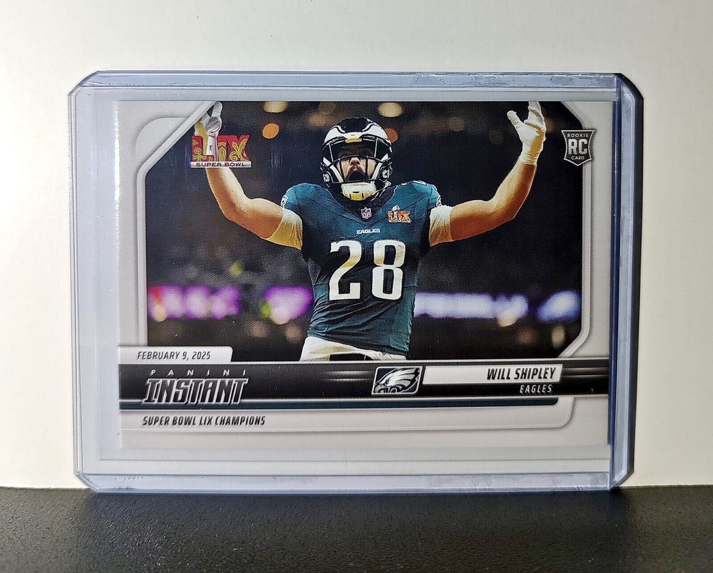 Will Shipley Rookie 2024 Panini Super Bowl LIX Champions NFL #28 Football Card