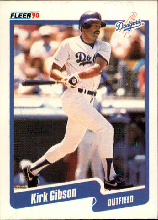 1990 Kirk Gibson Fleer Baseball Card #393