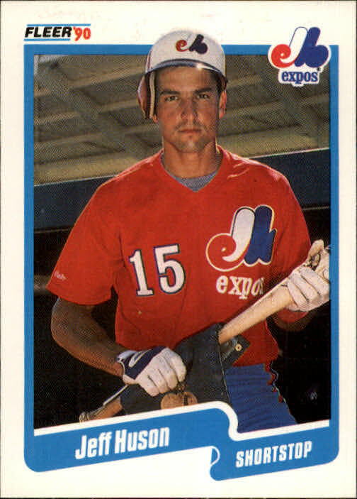 1990 Jeff Huson Fleer Baseball Card #350
