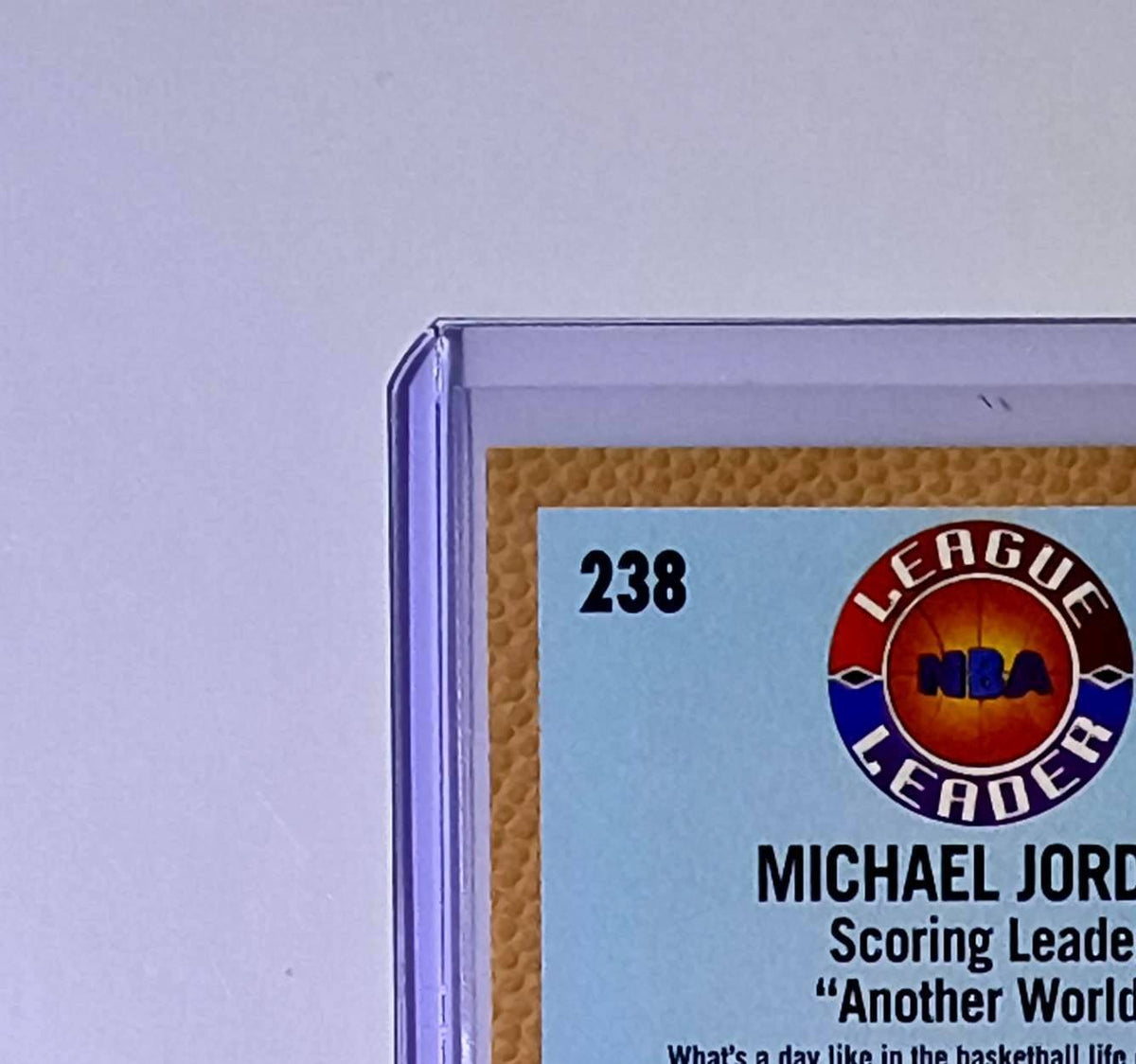 Michael Jordan 1992-93 Fleer League Leader #238 Basketball Card Chicago Bulls