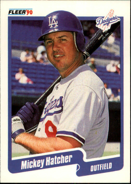 1990 Mickey Hatcher Fleer Baseball Card #398