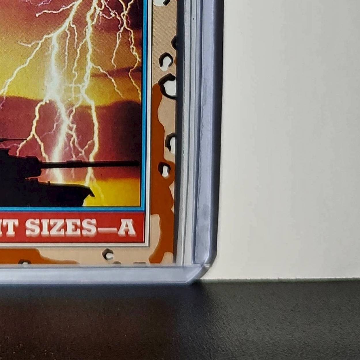 Unit Sizes – A 1991 Topps Desert Storm #141 Card