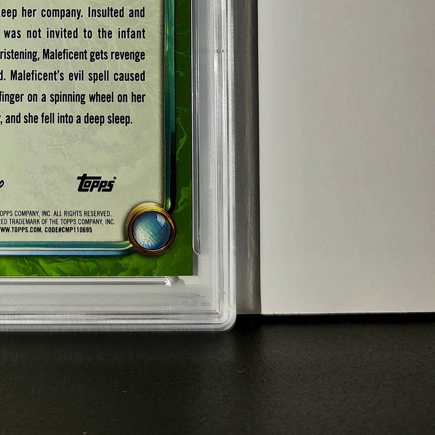 Maleficent 2025 Topps Disney Wonder #175 Card Sleeping Beauty PSA 9