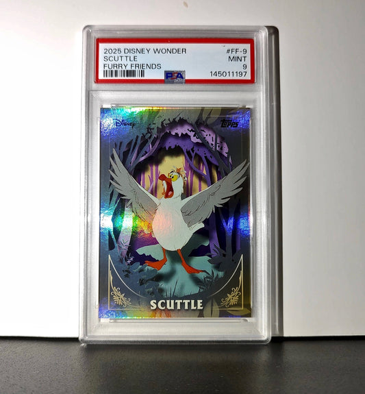 Scuttle 2025 Topps Disney #FF-9 Furry Friends Card The Little Mermaid PSA 9 MT