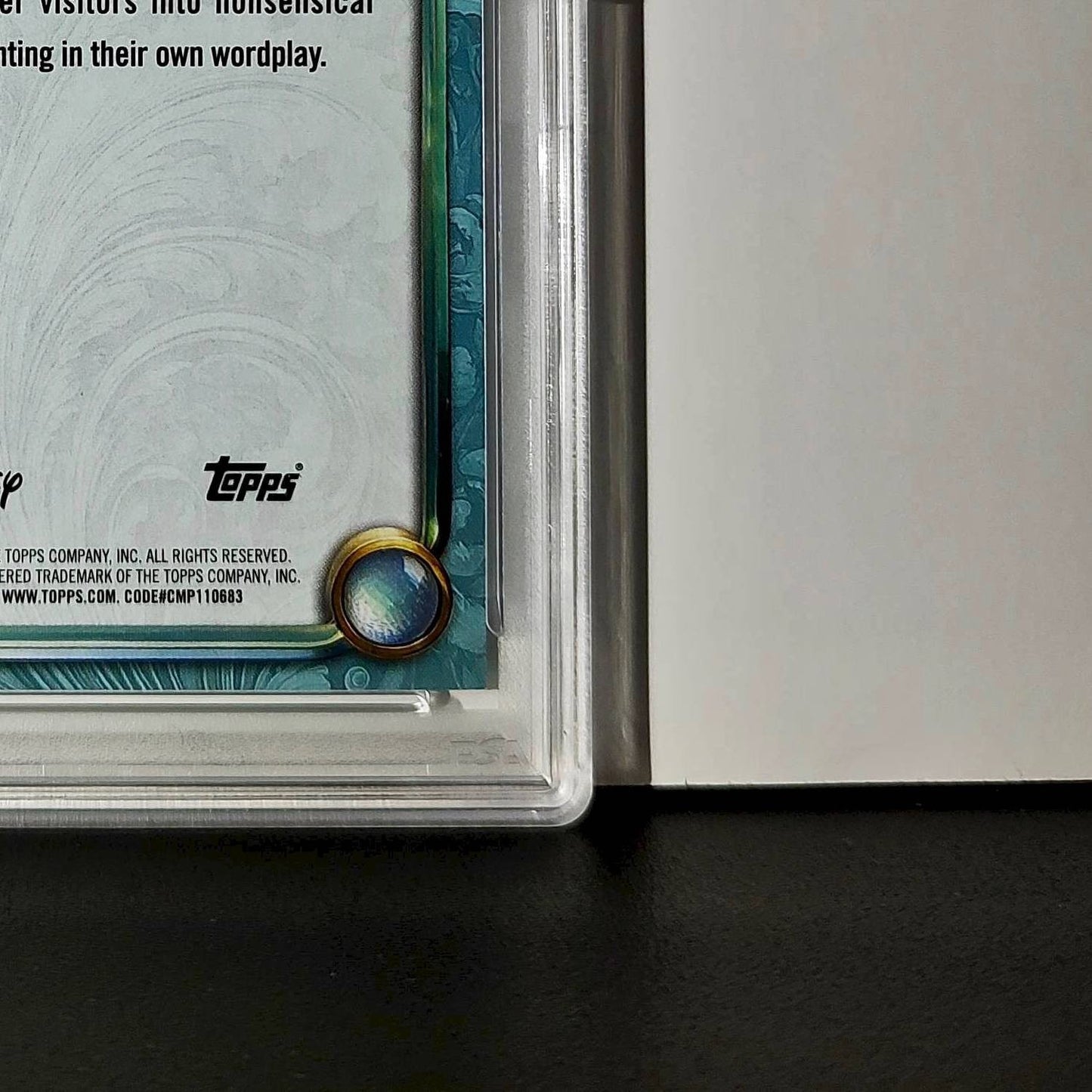 Tweedledum and Tweedledee 2025 Topps Disney #116 Diamond Card PSA 7