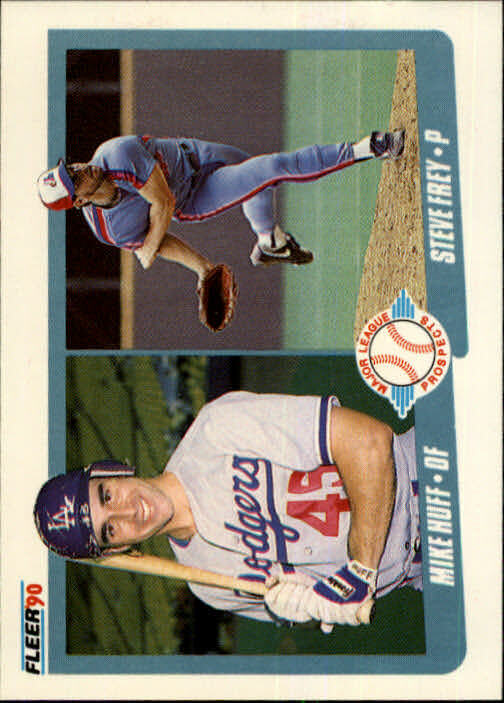 1990 Mike Huff / Steve Frey Fleer Baseball Card #649