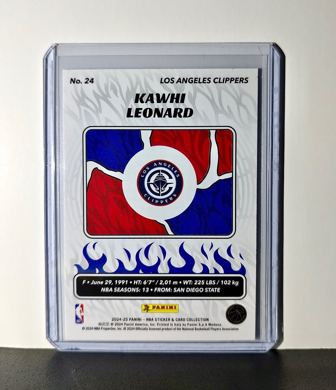 Kawhi Leonard 2024-25 Panini NBA #24 Sticker Card Los Angeles Clippers