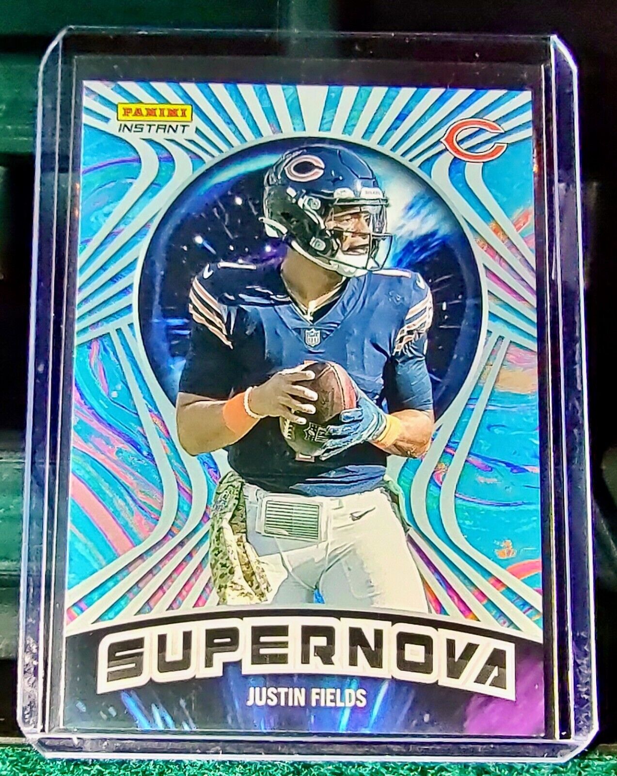 Justin Fields 2022 Panini NFL Instant Supernova #6 Football Card 1/1523