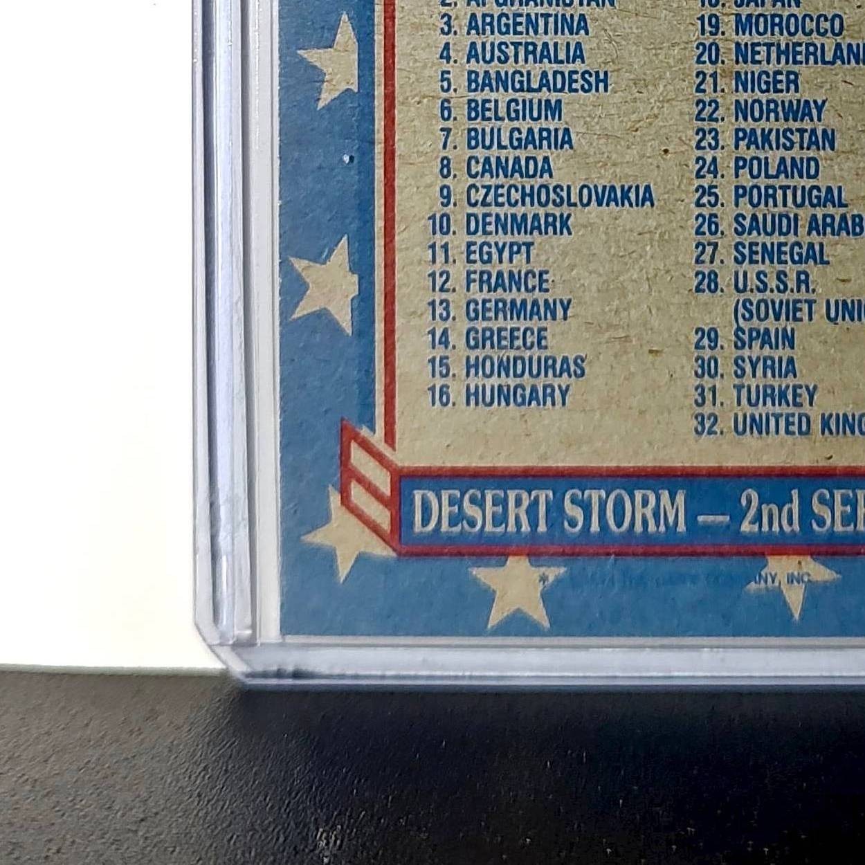 Allied Forces 1991 Topps Desert Storm #146 Card