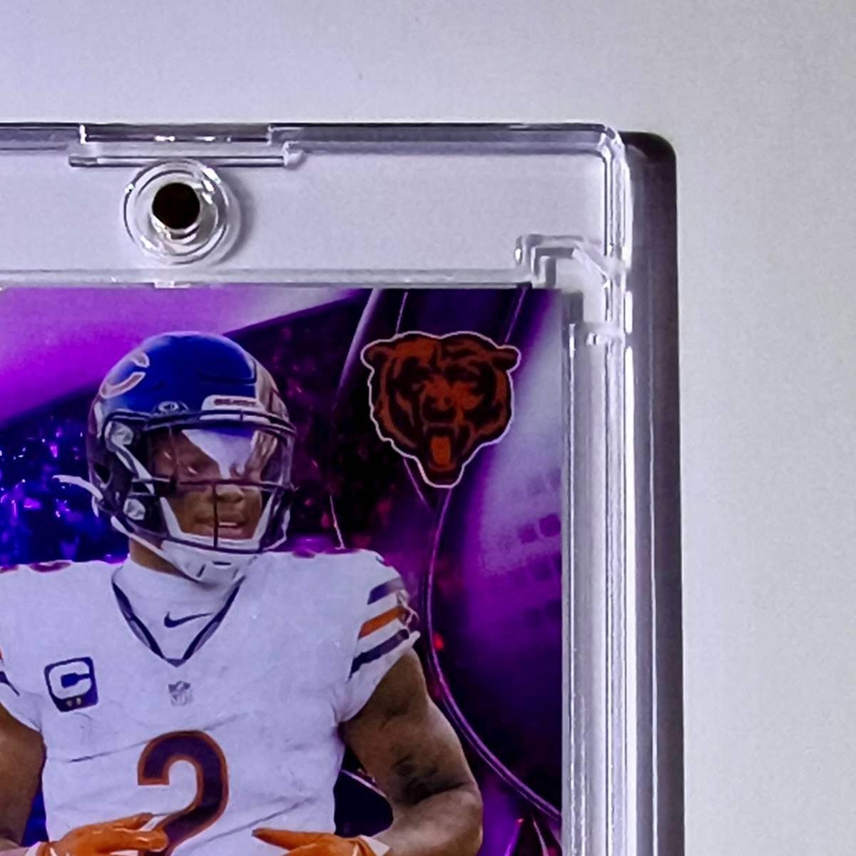 DJ Moore 2025 NFL Topps Chrome Black Purple Mini Diamond Refractor 21 Card 15/75