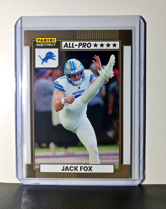 Jack Fox 2024 All-Pro Panini NFL #26 Football Card Detroit Lions 1 of 101