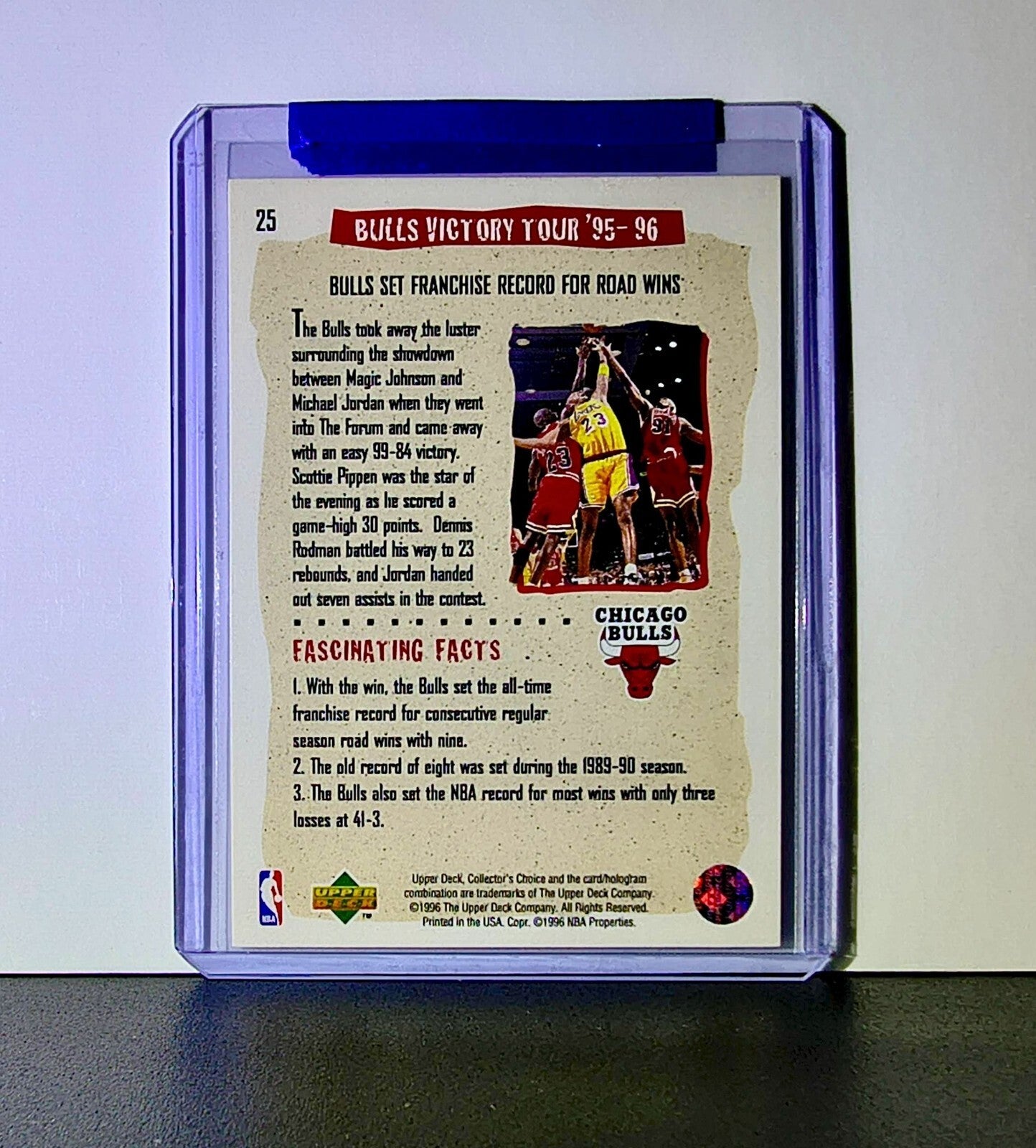 Michael Jordan 1996-97 Upper Deck Collector's Choice #25 Basketball Card Bulls