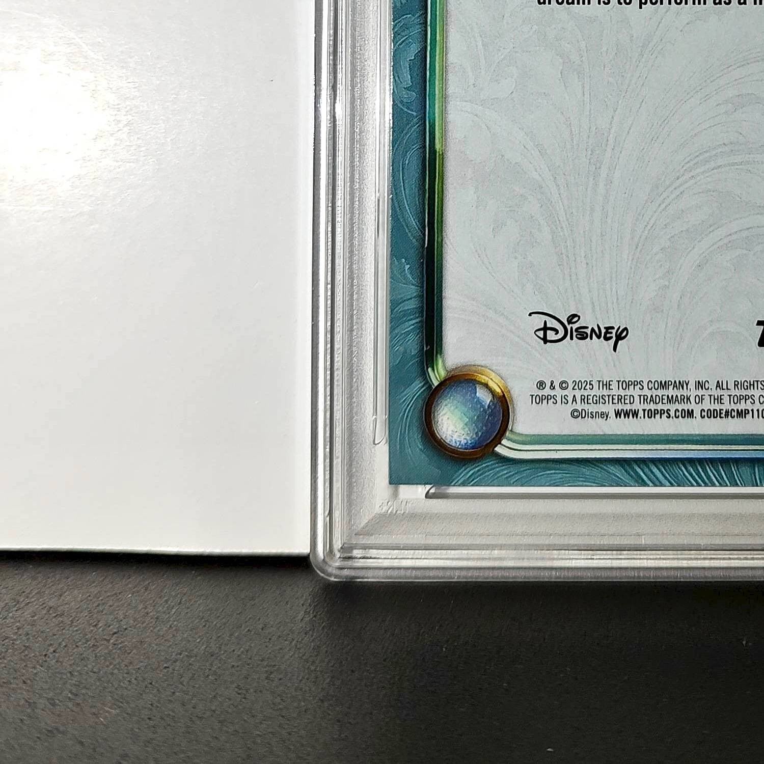 Ulf 2025 Topps Disney Wonder #145 Diamond Card Tangled PSA 9